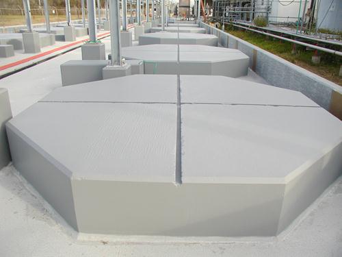 stonchem pads at chemical/mining facility